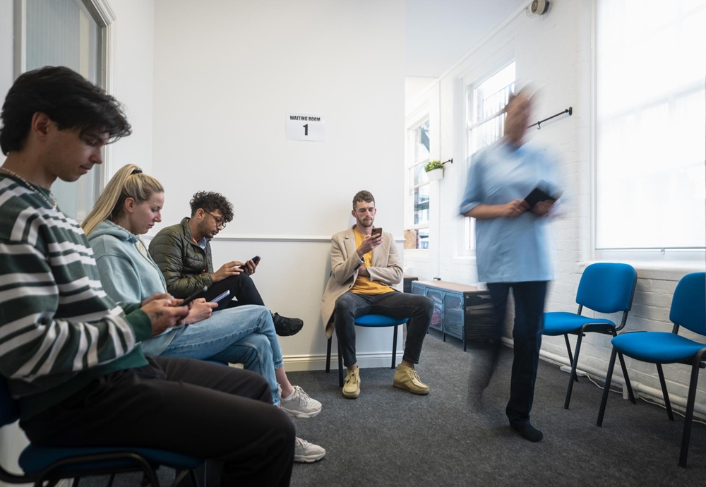 NHS waiting room NHS waiting room