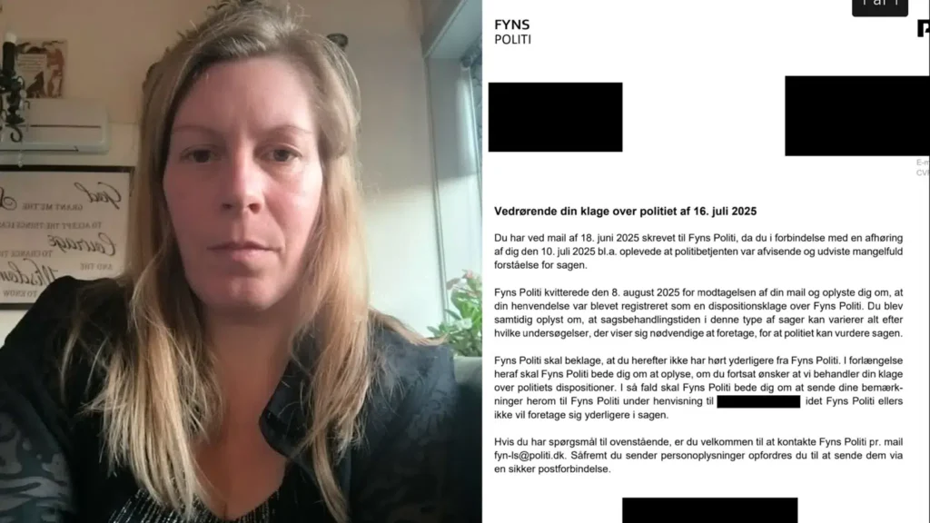 Sans Hansen Brevet fra fyns politi Sans Hansen Brevet fra fyns politi